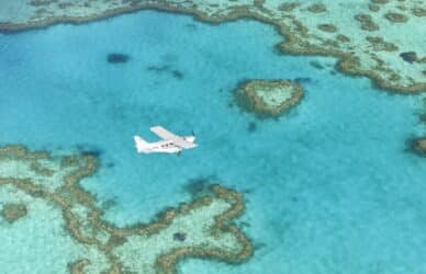 fly over heart reef