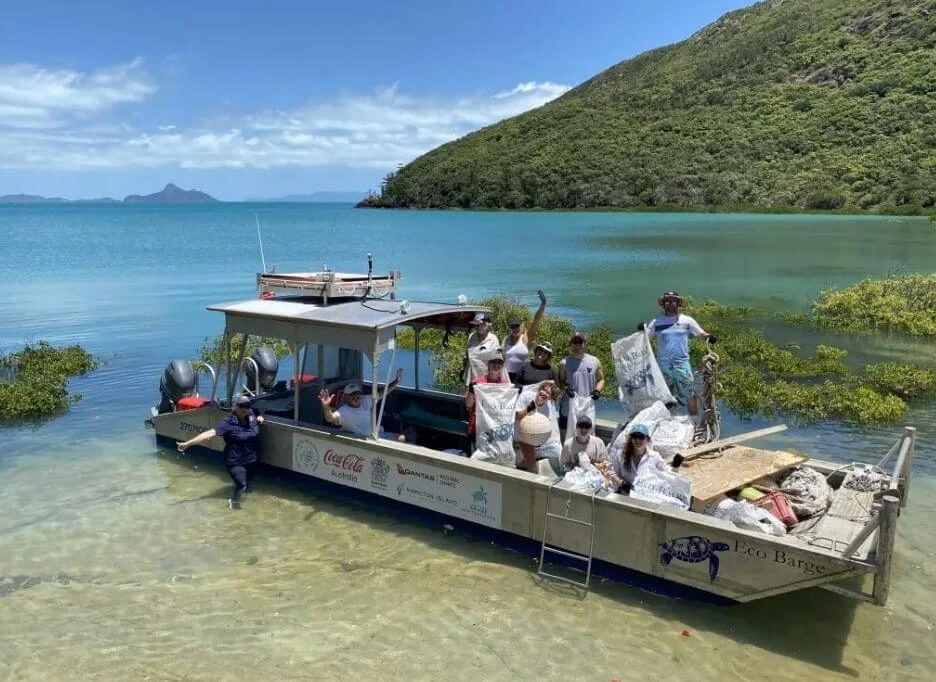 Giving Back to the Whitsundays: Our Team’s Work with Eco Barge Clean Seas